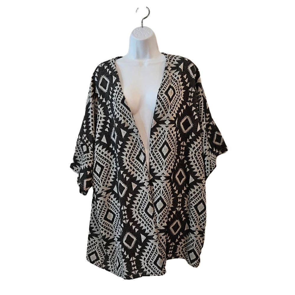 Divided Open Front Cardigan sz M oversized